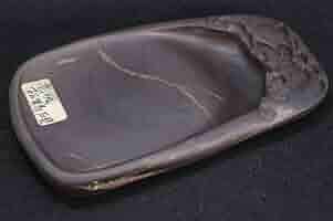 端渓硯板】◇蕉葉白・眼・魚脳凍・金線・胭脂暈・青花◇白端素質美石