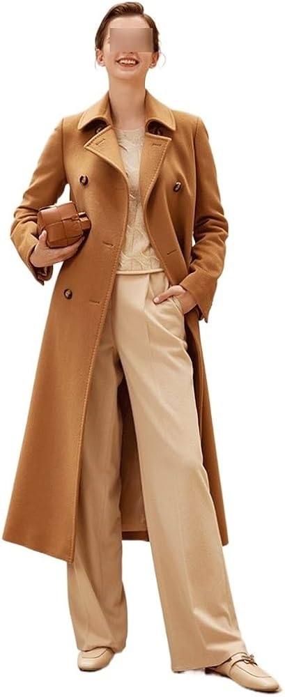 Amazon | [BaRdzo] キャメル色のベルベット両面カシミヤコート