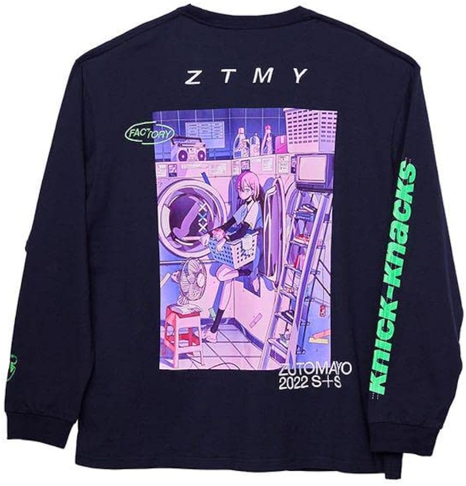 Amazon | ずっと真夜中でいいのに HP TOP ロンT Black Tシャツ Mサイズ