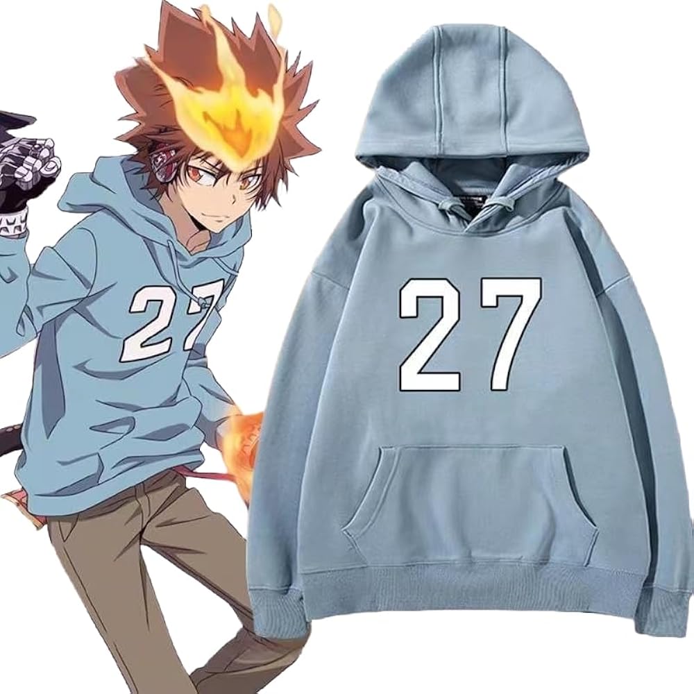 Amazon.co.jp: [ZYNE] 家庭教師ヒットマン REBORN パーカー 沢田綱吉