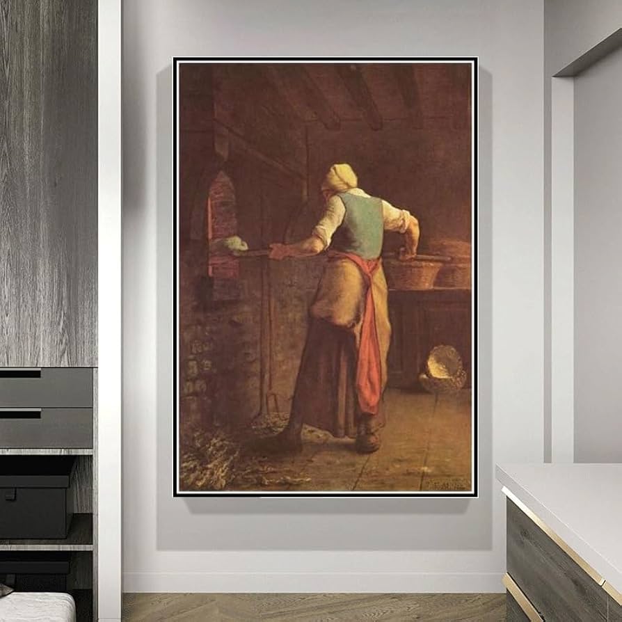 Amazon | 油絵 数字キットによる絵画 塗り絵 大人 手塗り パンを焼く