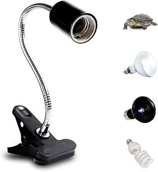 Amazon.co.jp: Bonheur 爬虫類ライトスタンド 紫外線ライトソケット