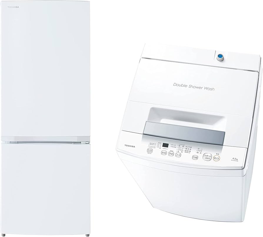 Amazon | 【新生活家電2点セット】一人暮らし 東芝 冷蔵庫 153L