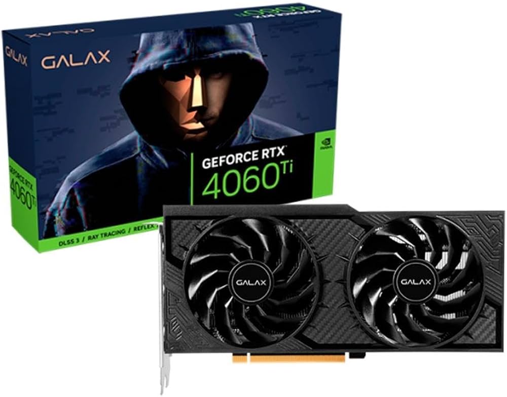 Placa de Vídeo Galax GeForce RTX 4060 TI Dual 1-Click OC TecLab