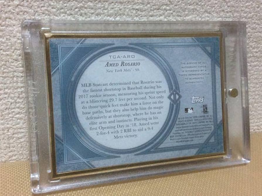 Amed Rosario ルーキー直書き直筆サインカード 世界に1枚限定！ Amed