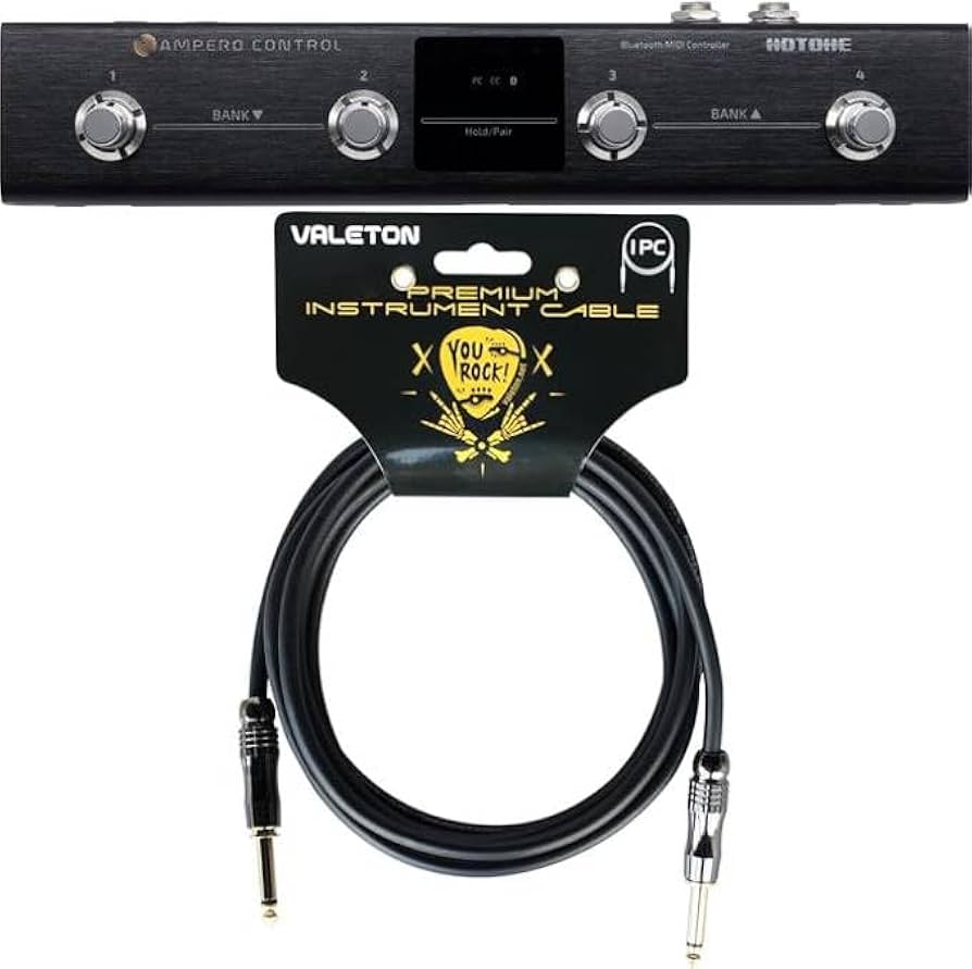 Amazon.com: HOTONE Ampero Control + 10 ft Cable Bundle MIDI Foot