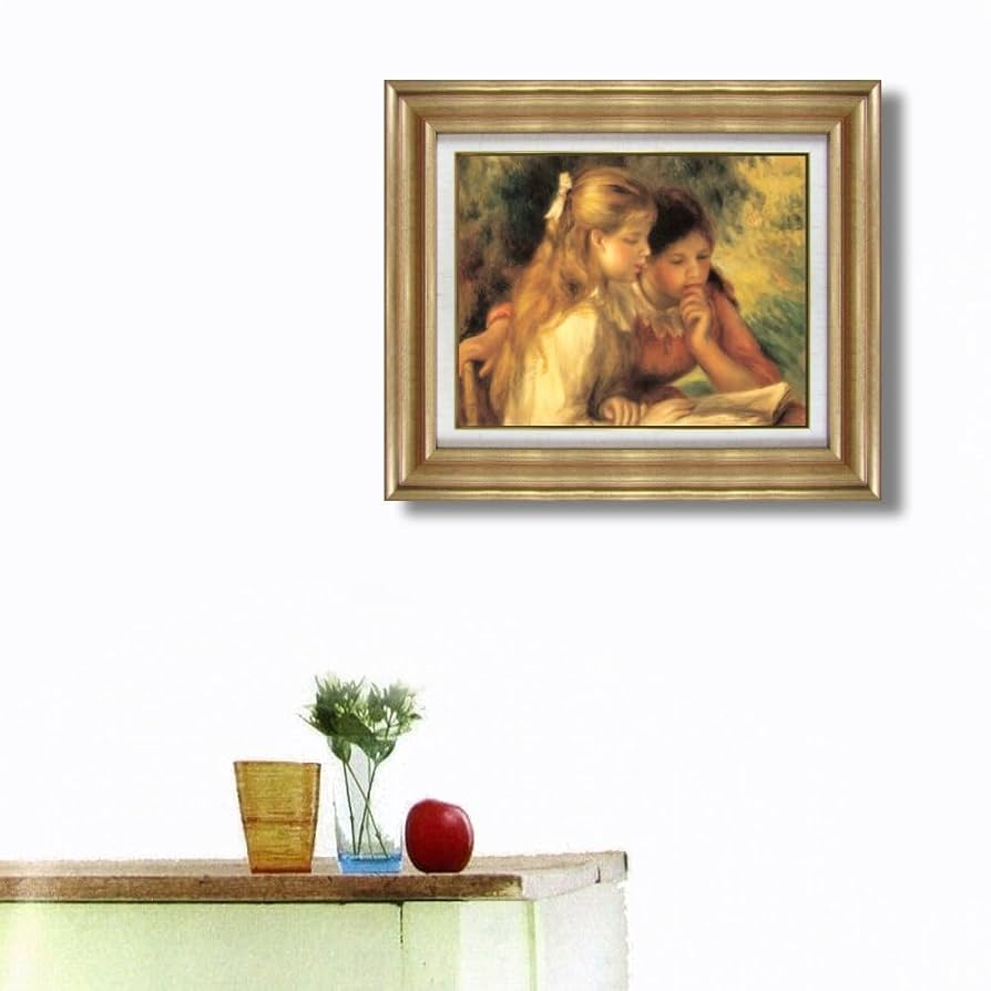 油絵 絵 絵画 インテリア 額付(黒) F6-083011 人物 女性像 絵画