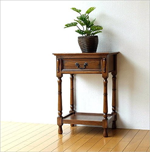 コンソール】曙工芸製作所 サイドテーブル 花台 飾り台 収納棚 電話台