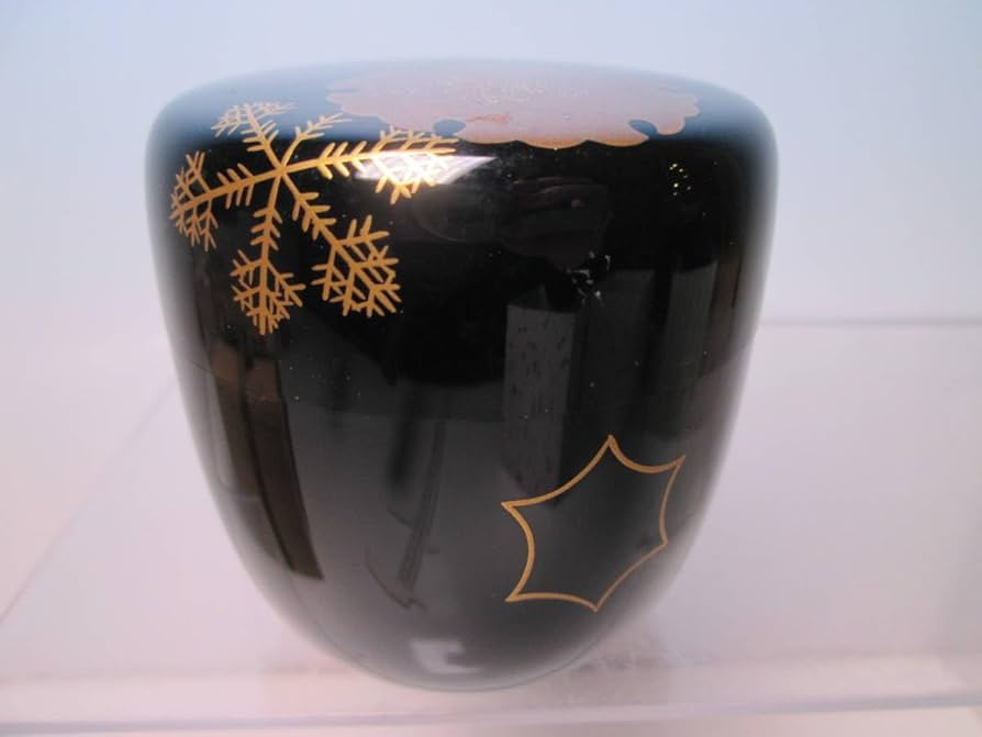 茶道具 加賀蒔絵師 中谷秀斉作 寿輪棗 共箱 V R6440 【公式通販】