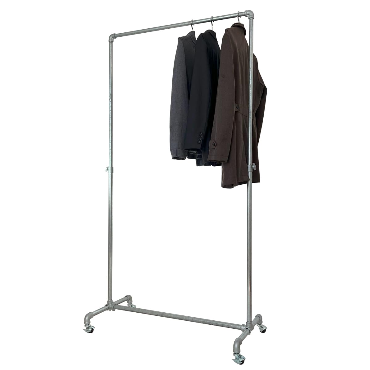 Amazon.co.jp: カラフル☆ライフ ガス管ハンガーラック 高さ調整可能