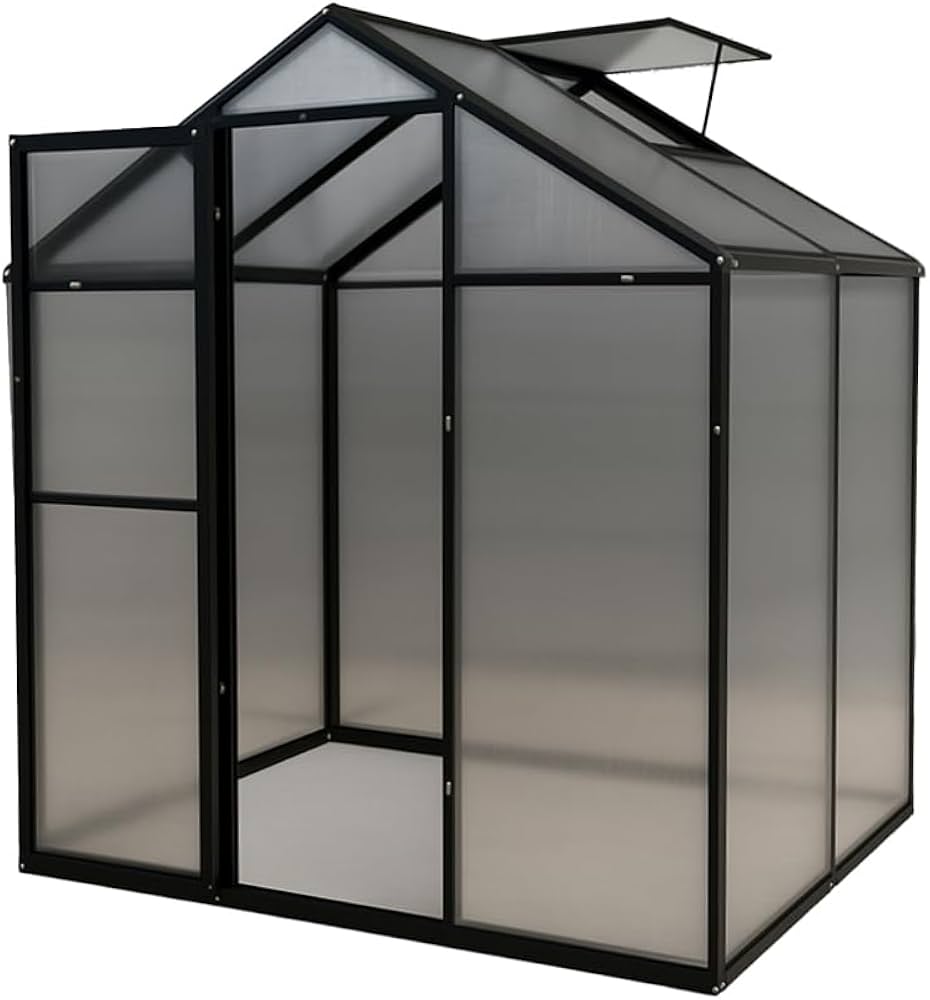 Amazon.co.jp: 温室 ガーデンハウス 約1坪 中空ポリカ製 頑丈 耐久性の