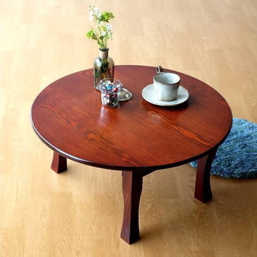 丸テーブル 中華座卓 中国 円卓 彫刻 アンティーク 昭和レトロ 丸