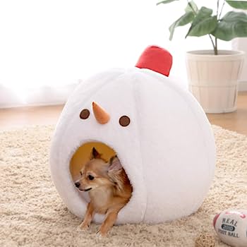 Amazon | アイリスオーヤマ あったか モチーフ ペットベッド 雪だるま