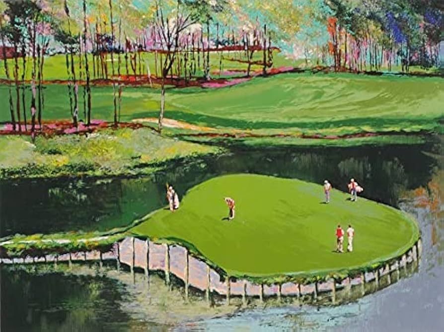 Amazon | マーク・キング 「TPCソーグラス17番ホール」 ゴルフ 絵画