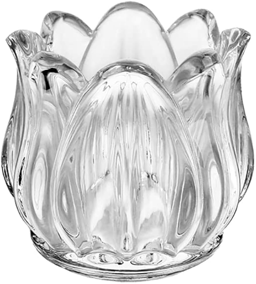 Amazon.co.jp: UUYYEO ガラス製チューリップフラワーキャンドル