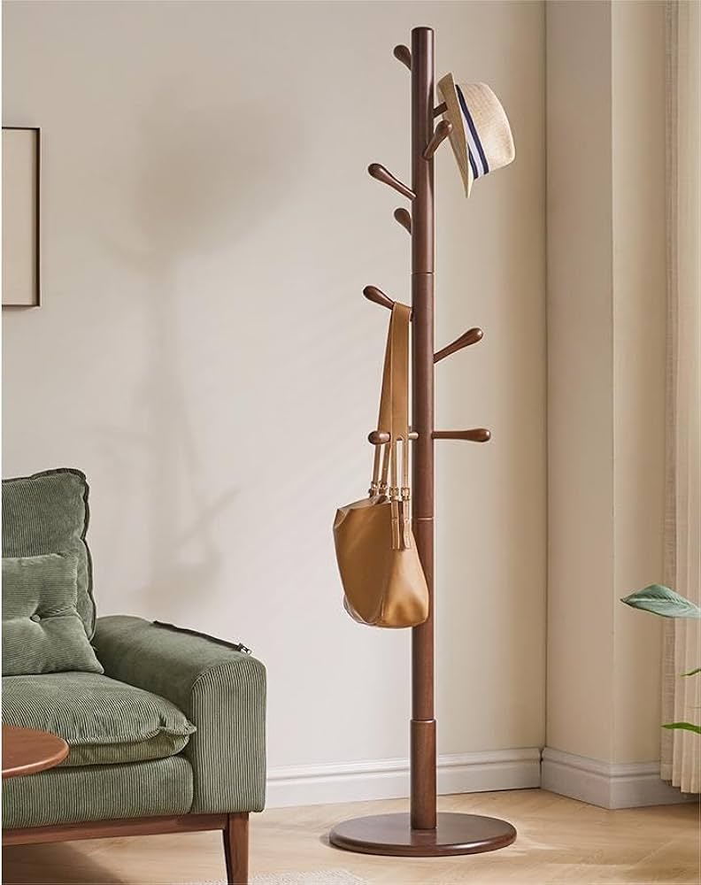 Amazon.co.jp: ポールハンガー 木製コートハンガー コートラック自立式
