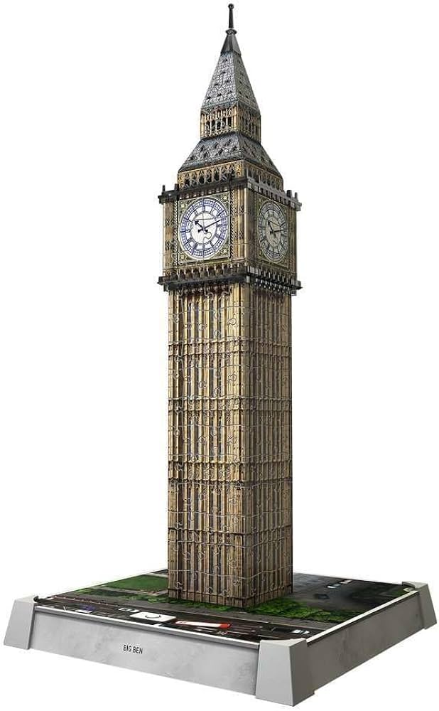 Amazon.com: Ravensburger Iconics: Big Ben 3D Puzzle with Light for
