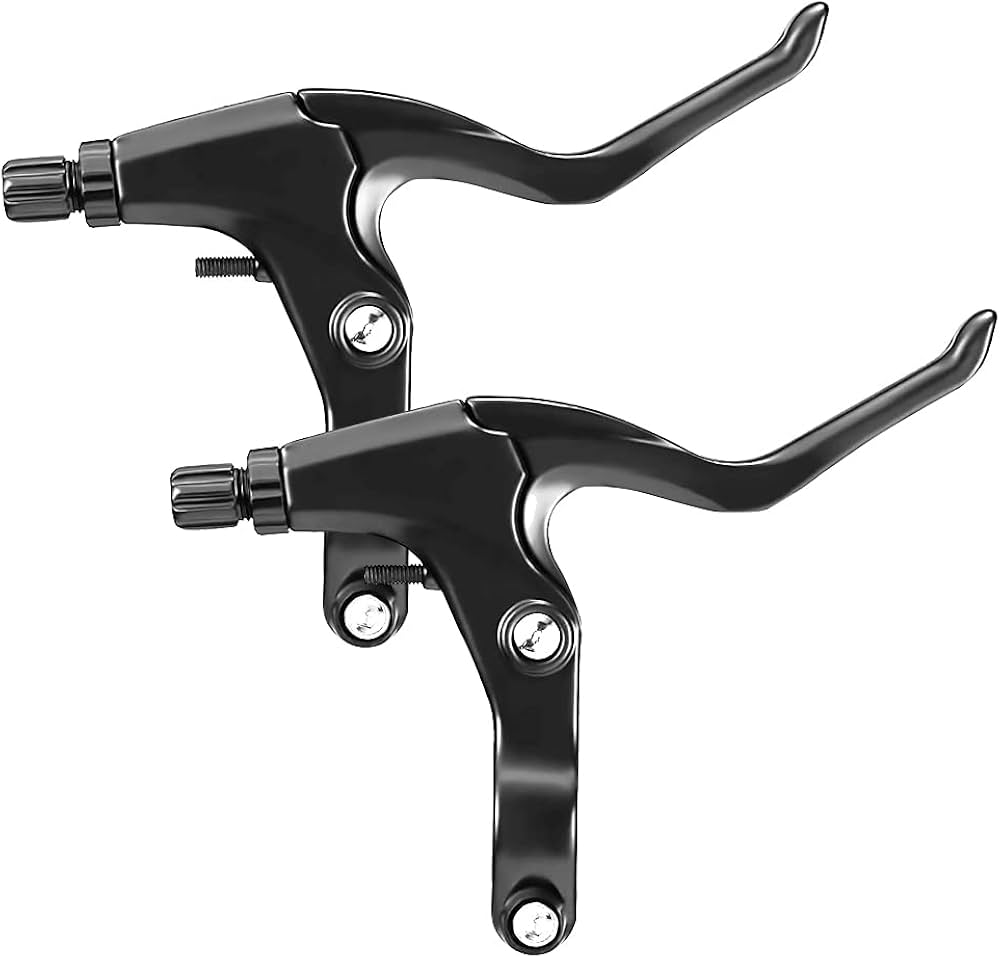 Amazon.co.jp: Kigauru 1ペア 自転車ブレーキハンドル 左右レバー