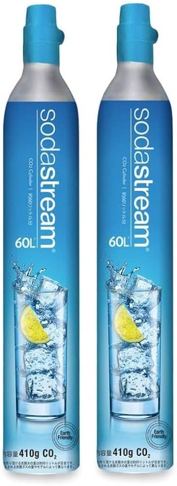 Amazon | [公式] ソーダストリーム ガスシリンダー 60L 2本セット(新規