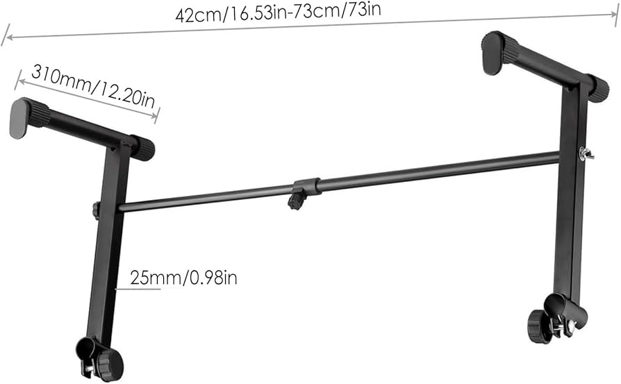 Amazon.co.jp: キーボードスタンド 調整可能 2段目の電子ピアノ