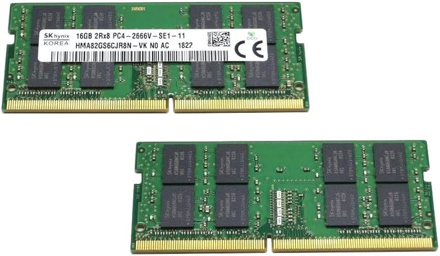 SK Hynix HMA82GS6CJR8N 32GB (2x16GB) 2Rx8 DDR4 SO-DIMM PC4-21300