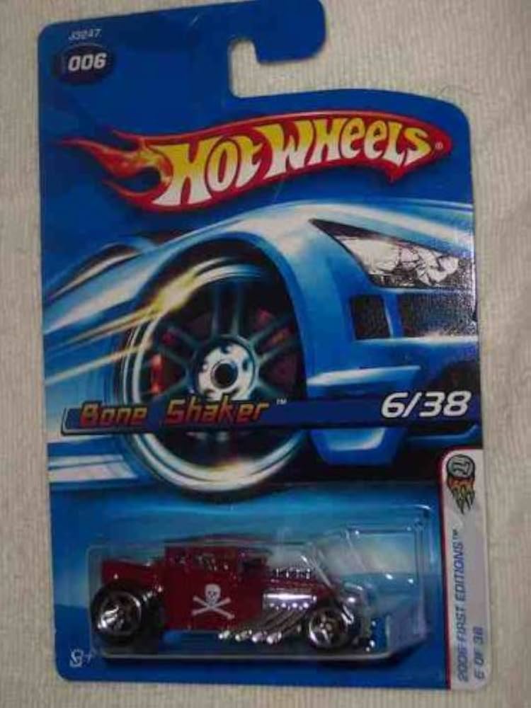 Amazon.com: Hot Wheels 2006 First Editions #6 Bone Shaker Red