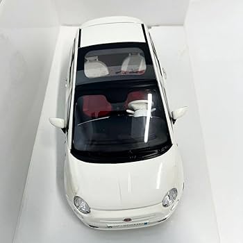Amazon | FIAT ディーラー特注 MONDO MOTORS 1/18 Nuova FIAT500 White