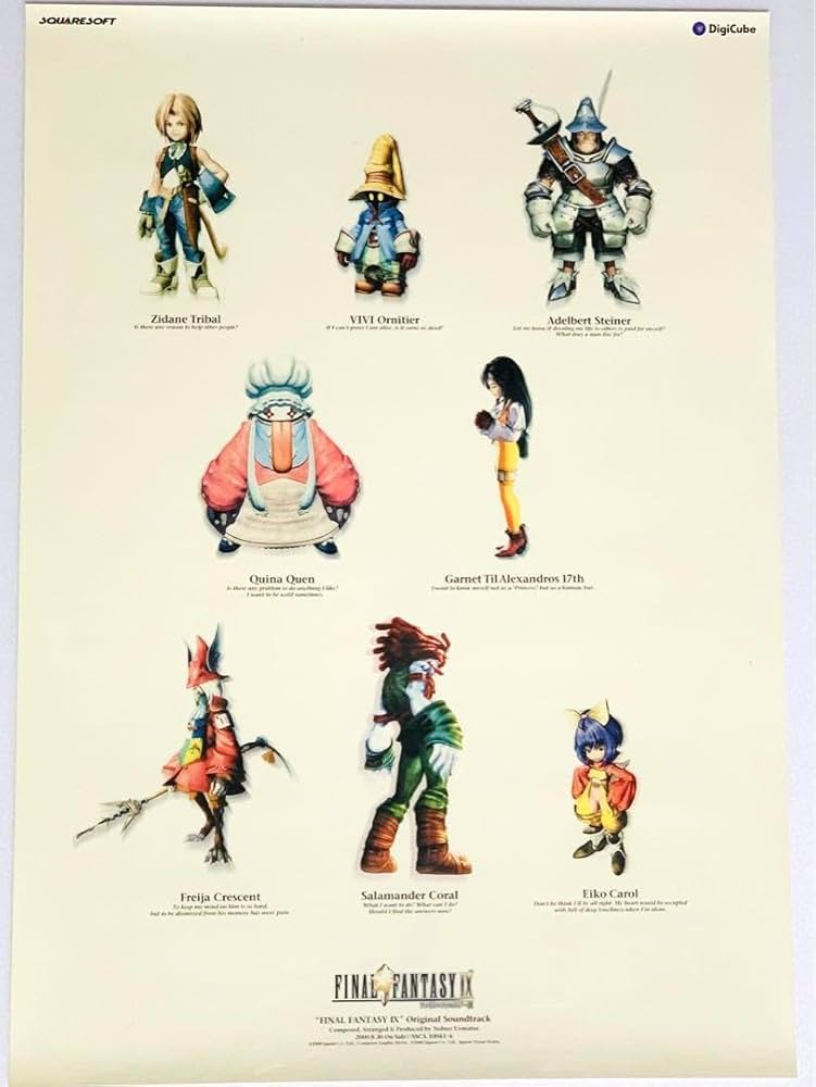 ファイナルファンタジーIX 非売品 FF9ポスター[黒] 貴重