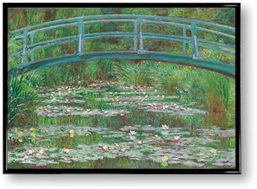 Amazon.co.jp: ポスター モネ 睡蓮の池と日本の橋 インテリア アート