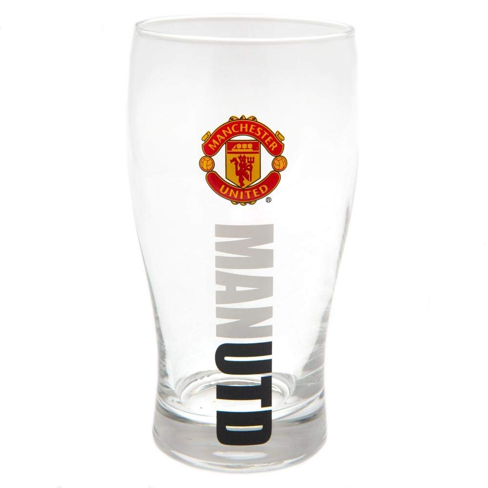 Amazon.com: Manchester United Official Pint Glass - Multi-Colour