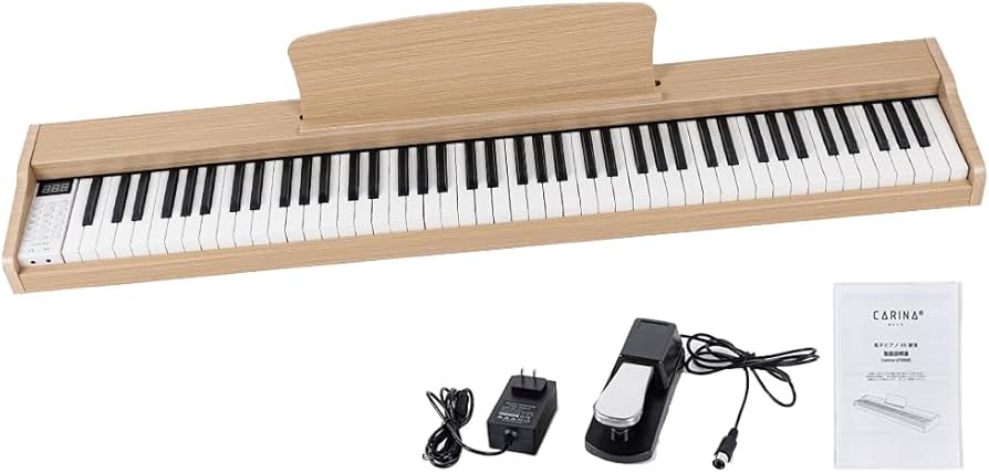 Amazon | Carina 電子ピアノ 88鍵盤 キーボード 木製デザイン MIDI対応