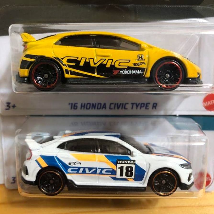 Amazon | ホットウィール ミニカー ホンダ シビック タイプR 2台