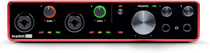 Amazon.co.jp: Focusrite Scarlett 8i6 8x6 USBオーディオ/ミディ
