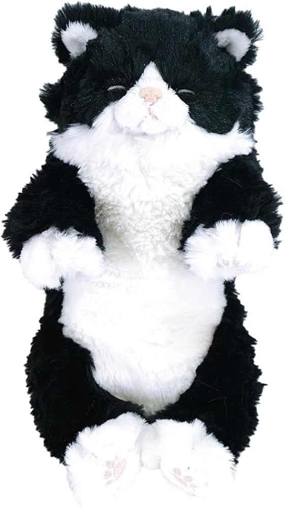 Amazon.co.jp: サンレモン ひざねこ すやすや S ハチワレ 15×18×34cm