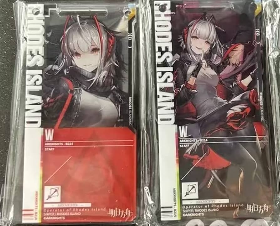 Amazon.co.jp: アークナイツ 通行認証 W 昇進前/昇進後 2種セット