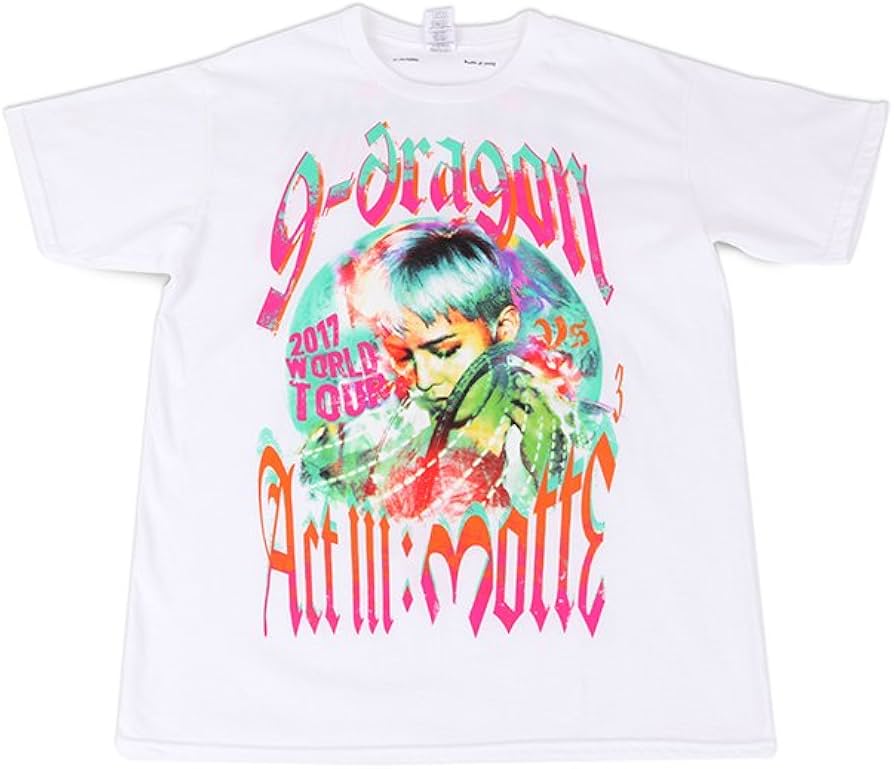 Amazon.co.jp: (YG Official) G-DRAGON T-SHIRTS TYPE 2_WHITE XL GD