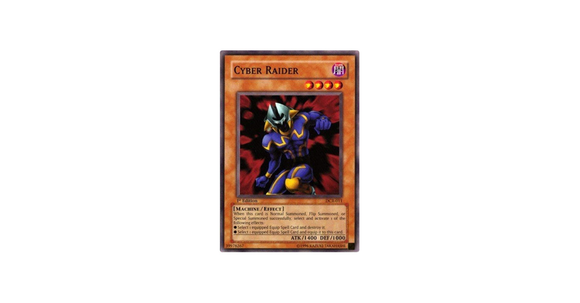 Amazon.com: Yu-Gi-Oh! - Cyber Raider (DCR-011) - Dark Crisis