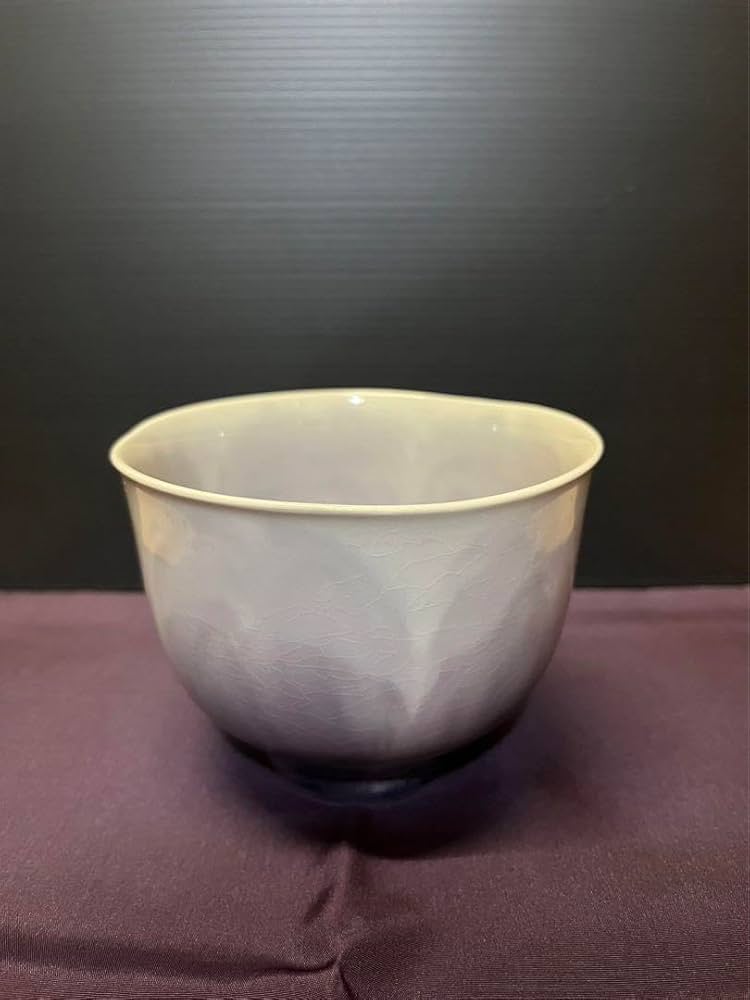 四代徳田八十吉淡墨桜茶碗