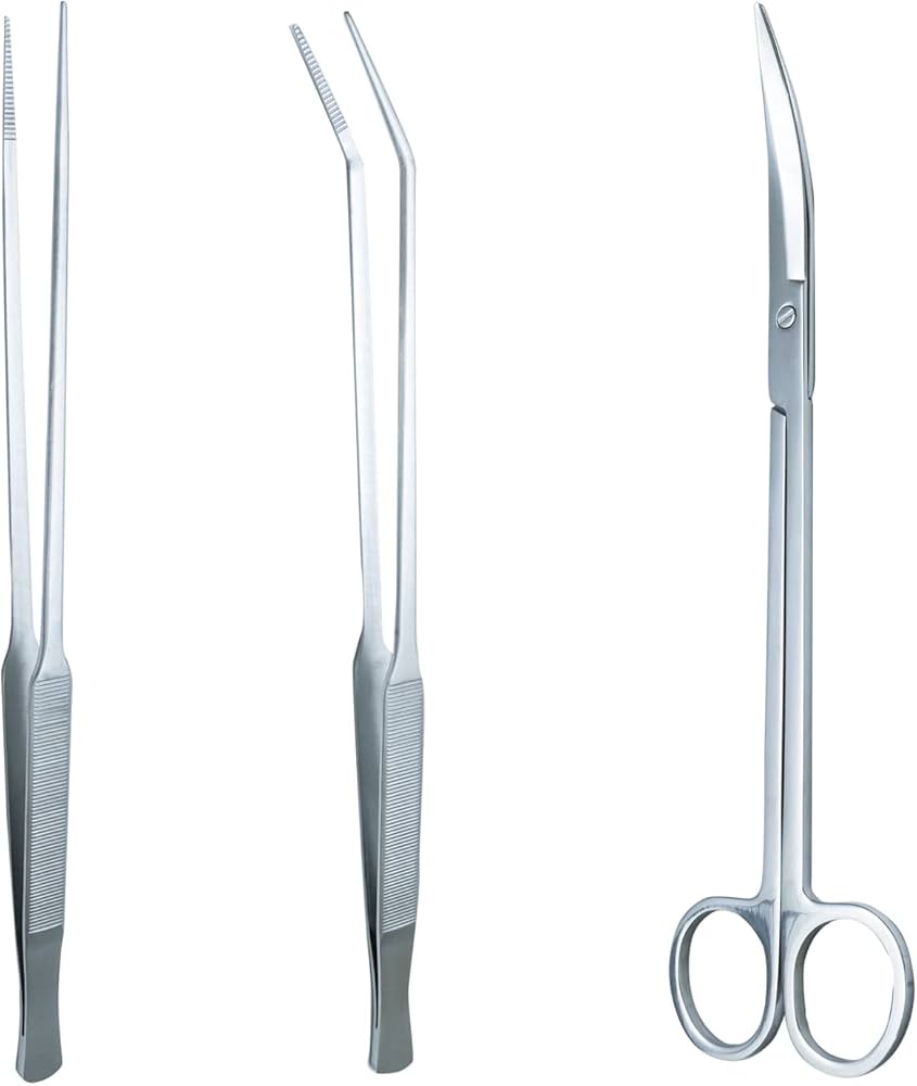 Amazon.co.jp: [UTK Usagi To Kame]ピンセット ハサミ 水槽 水草 3点