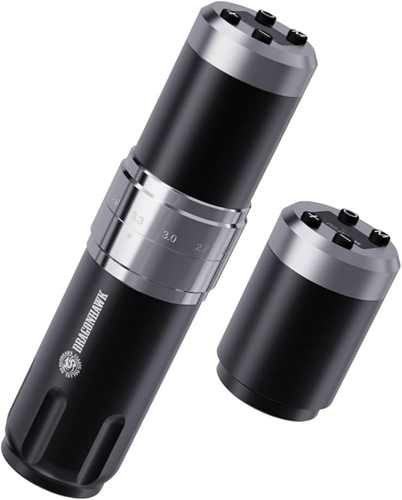 Amazon.com: Dragonhawk Wireless Tattoo Gun Machine 2 Batteries