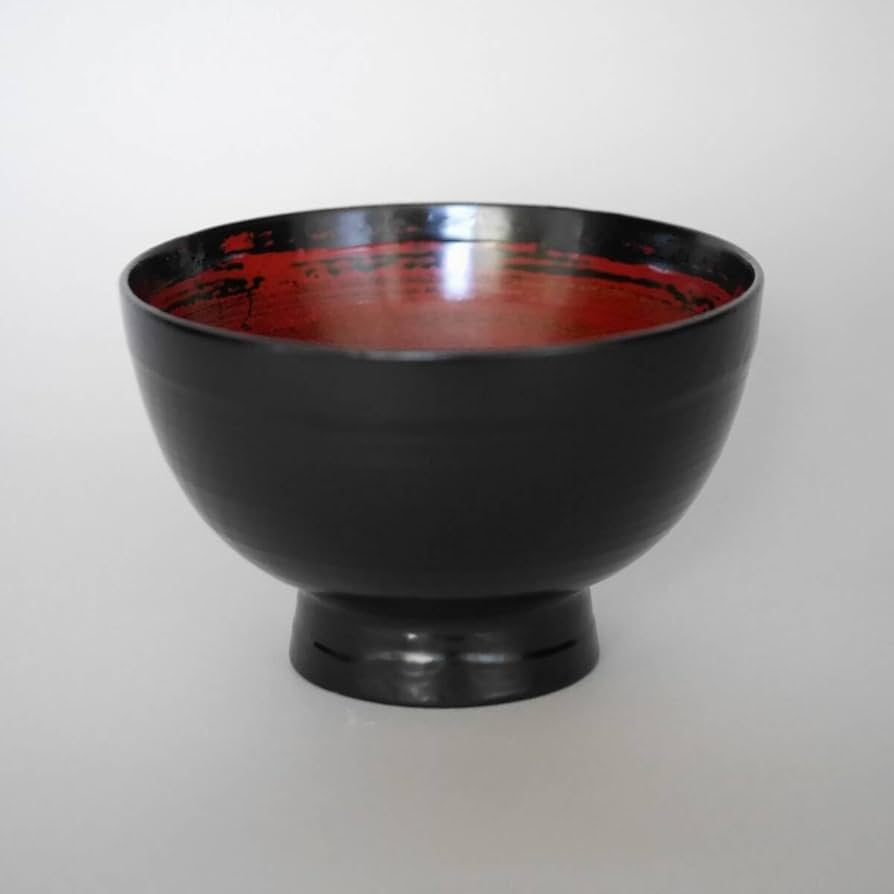 Amazon.co.jp: 輪島塗 角 偉三郎 「合鹿碗 内根来・外根来」 五つ星