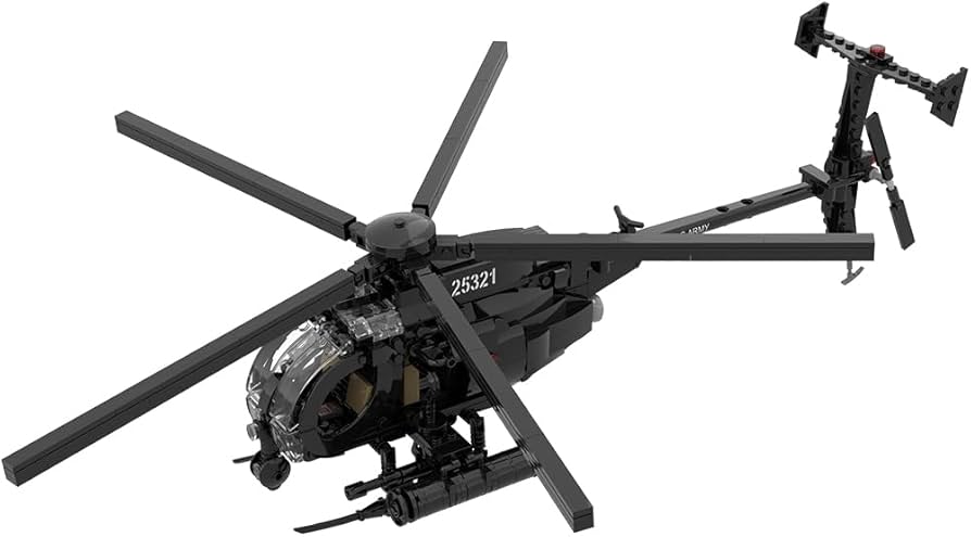 Amazon.co.jp: PLAYBUDDY 航空機組み立てキット 595個 MOC-88275 MH-6
