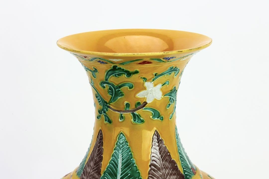 中国古美術/三彩椀（底款：大明弘治年製）【保存箱付】 中国古美術/三