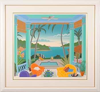 額装済/Mustique/トーマス マックナイト/ポスター/インテリア/アート