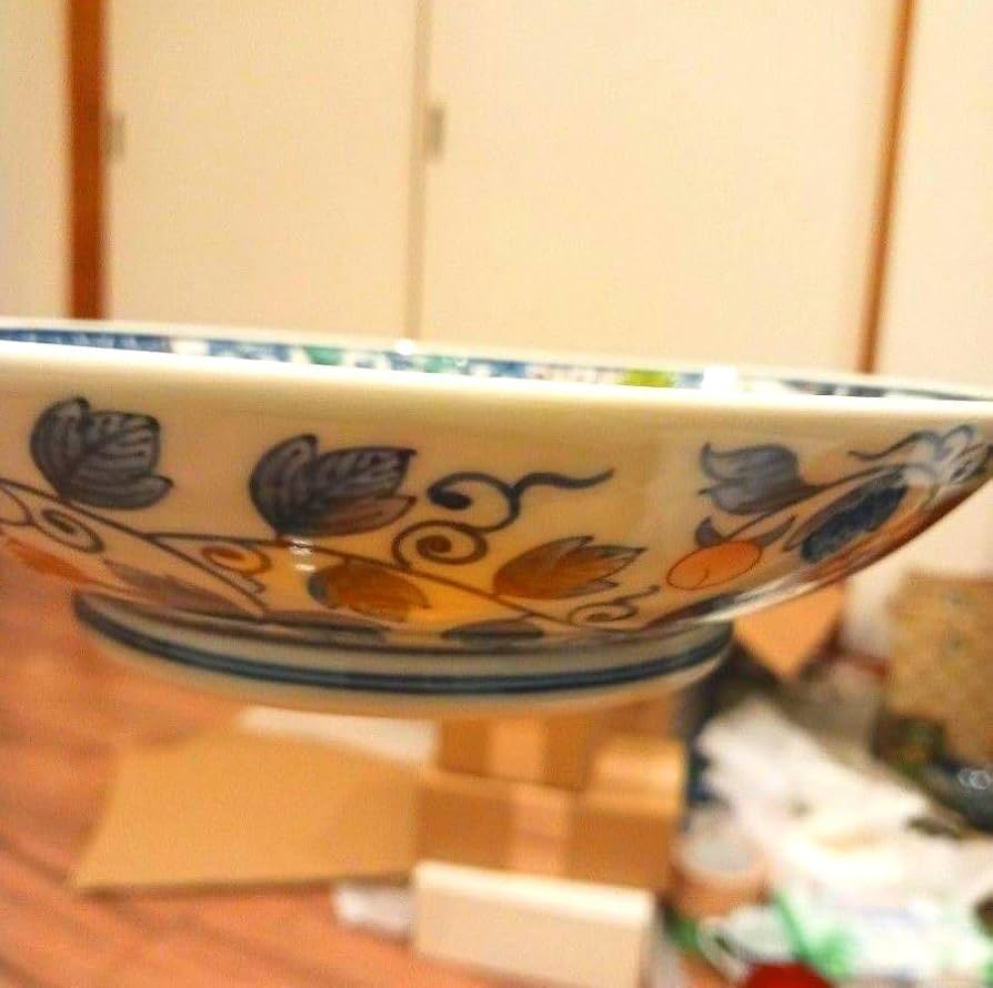 福右衛門窯 染付 平鉢 飾り皿 献上手染錦 古伊万里焼