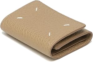 Amazon | [メゾンマルジェラ]三つ折り財布 ミニ財布 ベージュ メンズ