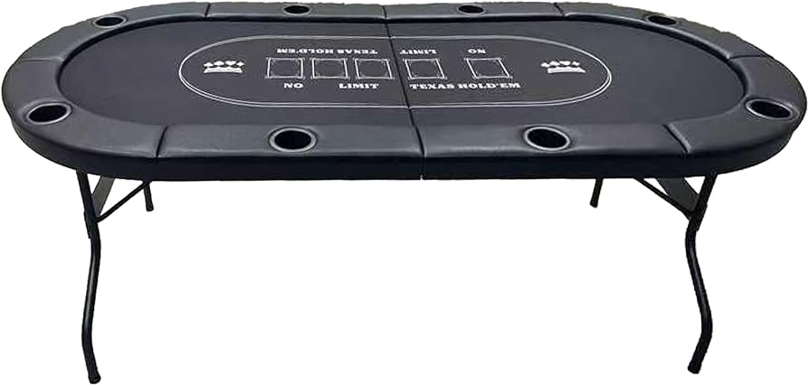 Amazon.co.jp: TiltPlay ポーカーテーブル 折りたたみ 8人対応 家庭用