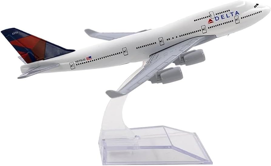 Amazon.co.jp: 航空機 1/400 スケール合金航空機ボーイング 747 デルタ