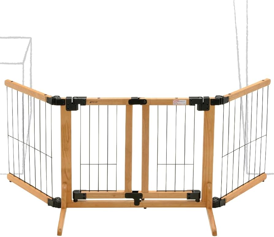 Amazon.co.jp: 木製おくだけスイングペットゲート ワイド : ベビー