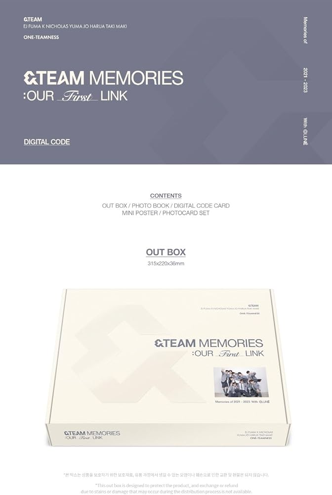 Amazon｜&TEAM Memories : Our First Link + 予約販売特典 [韓国盤